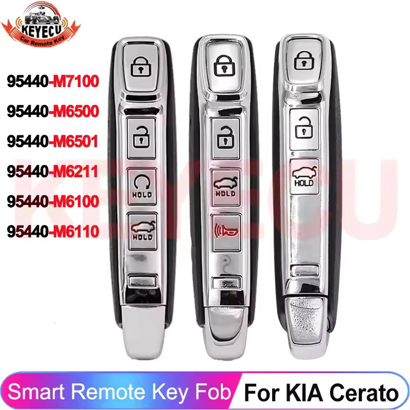 Smart Remote Key für KIA Cerato 2018-2021 mit 433MHz 8A Chip in Schwarz - Bild 5