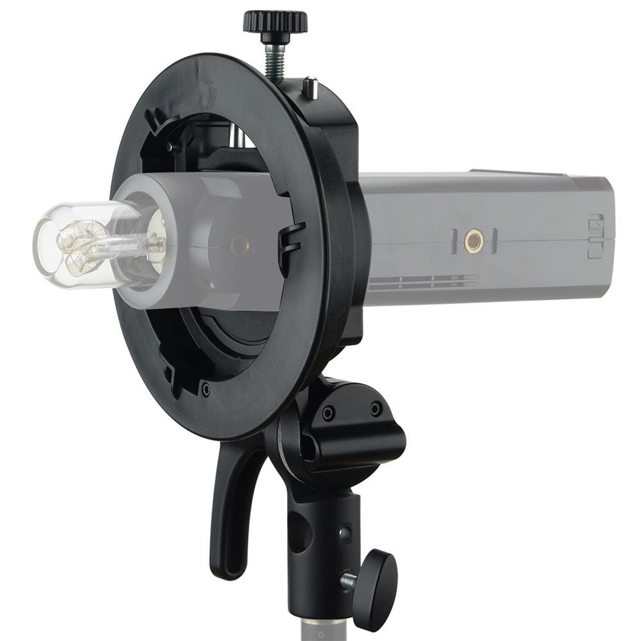 Godox S2 Tragbarer Blitz mit S-Typ-Halterung und Bowens-Mount für Speedlite V1 und V860II, Schwarz - Bild 5