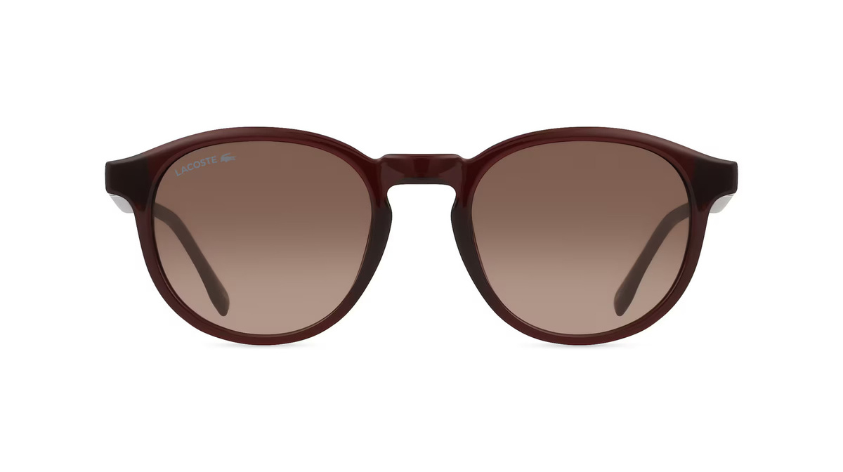 Lacoste L6030S Sonnenbrille Vollrand, Rund, Acetat, Unisex, Rot - Bild 1