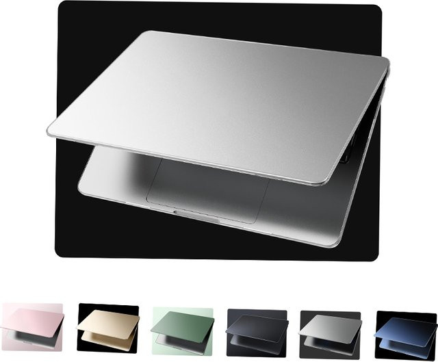 EooCoo Schutzhülle für MacBook Air 13 Zoll (Modelle 2022–2025, M4/M3/M2/A3240/A3113/A2681) in Frost Clear oder Girly Pink - Bild 1