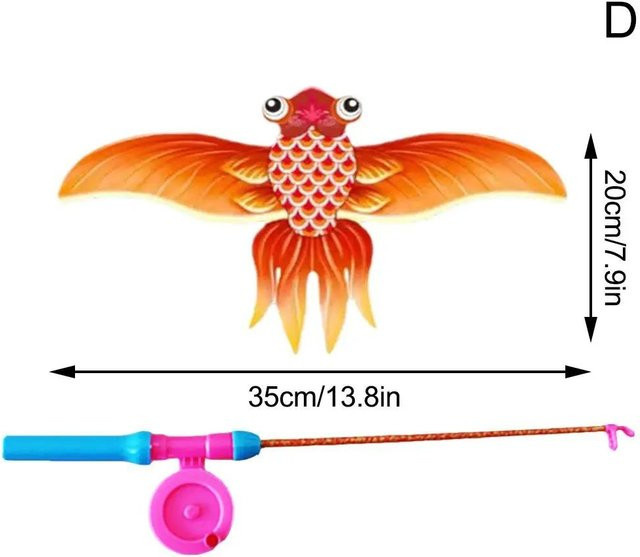Fashnics Mini-Angelruten-Drachen, Tiere, ab 3 Jahren - Bild 1