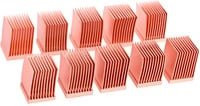 Alphacool Passive Kupfer Kühlkörper für GPU RAM, Farbe: Orange, Maße: 10 x 10 mm - Bild 1