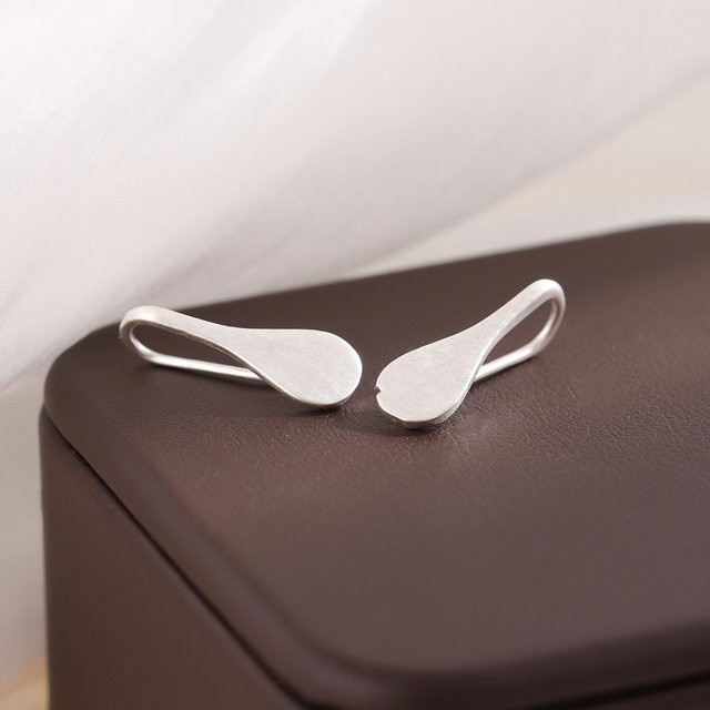 Ohrhänger 925 Silber, Wassertropfen-Geometrisch, Unisex - Bild 1