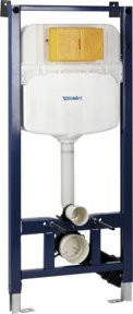 Duravit WC-Element DuraSystem Basic für Trockenbau, Wandmontage, Weiß, Höhe: 115 cm - Bild 1