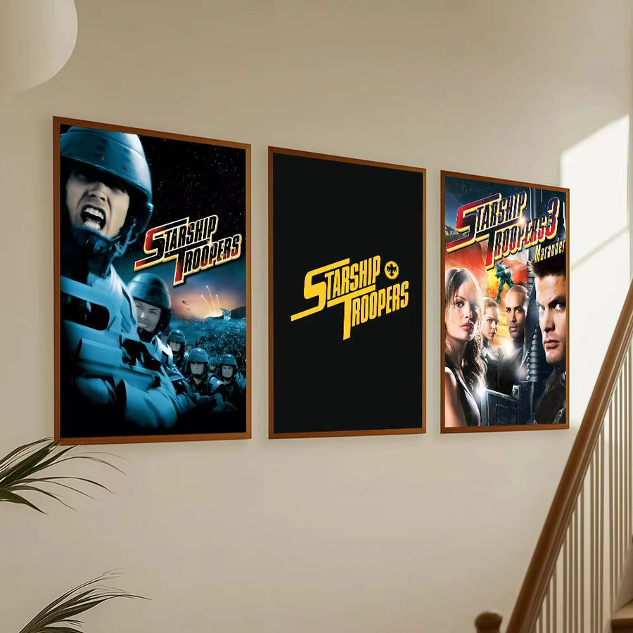 Wasserdichter Wandkunstdruck S-Starship T-Troopers Poster Aufkleber in Mehrfarbig für deine Wohnzimmer und Schlafzimmer Dekoration - Bild 3