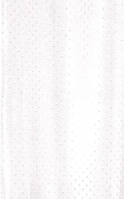 Euroshowers Duschvorhang Weiß aus Polyester mit punktiertem Design, B/H: 180 x 240 cm - Bild 1