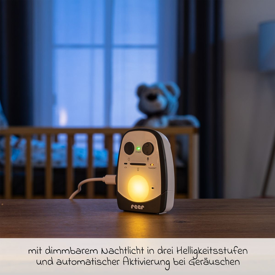 Reer Babyphone Cosmo Audio mit Gegensprechfunktion und Vibrationsalarm in Weiß Grau - Bild 4