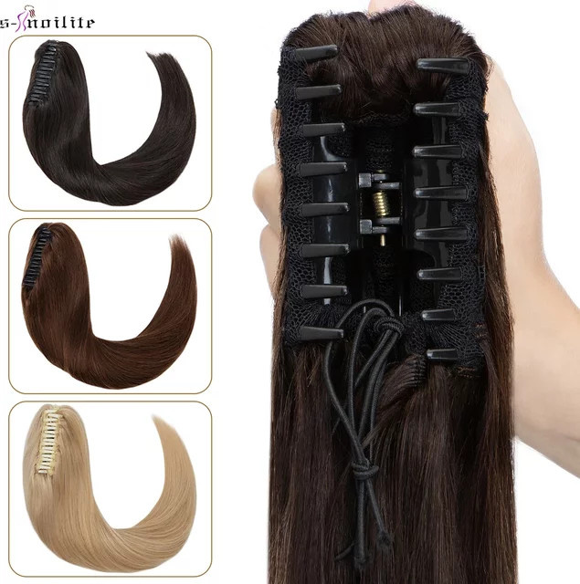 S-noilite Clip-in-Pferdeschwanz-Haarteil, blond, 50,8 cm, Damen - Bild 1