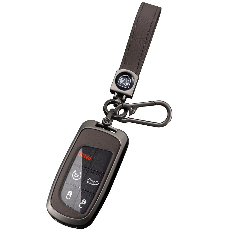 Leder Schlüsselhülle für Dodge Ram 1500, Charger, Dart, Challenger und Durango als Schutzhülle für die Smart Fernbedienung - Bild 2