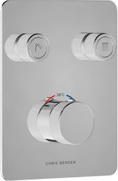Chris Bergen Unterputz Duschthermostat Aquatronic in Chrom Silberfarben - Bild 1