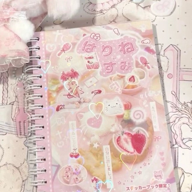 Niedliche DIY Scrapbook-Aufkleber im japanischen Stil, Rosa, Dekorativ für Tagebuch, Buch und Handyhülle - Bild 1