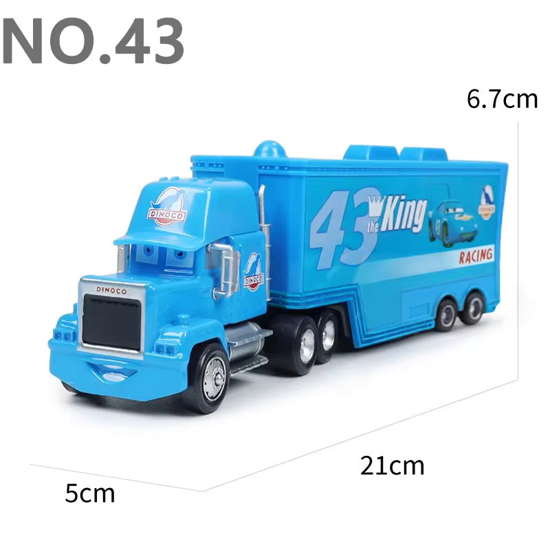 TAKARA TOMY Disney Lightning McQueen Onkel Mike Container-LKW, Druckguss-Modell, ab 14 Jahren - Bild 2