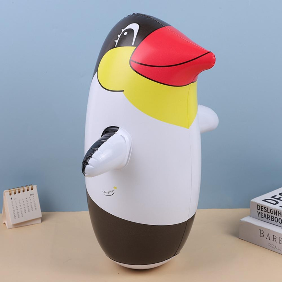 bixing Pinguin Stehaufmann aufblasbares Spielzeug blau - Bild 3