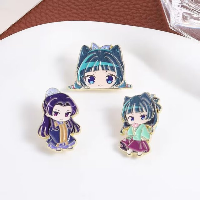 Potdemiel Emaille-Anstecknadel Chibi Jinshi Maomao The Apothecary Diaries - Bild 1