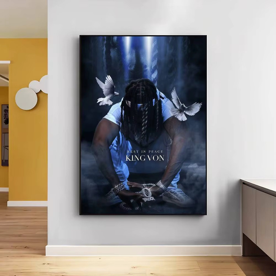 K-King Selbstklebendes Kunstposter Moetch in Multicolor, Whitepaper-Druck für deine Heimdekoration, B/H: 15 x 15 cm - Bild 4