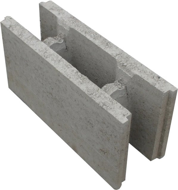 EHL Schalungsstein Mauerstein aus Beton in Grau B: 50 cm, H: 25 cm, T: 24 cm - Bild 1