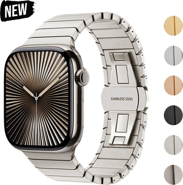 jansin Uhrenarmband Edelstahl, Silber, Unisex - Bild 1
