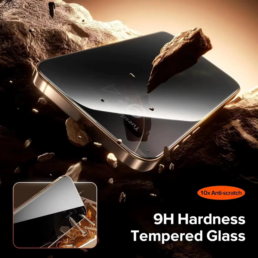 Privatsphäre Panzerglas Display Schutz für Xiaomi 15T Pro, transparent, 1 oder 5 Stück - Bild 2