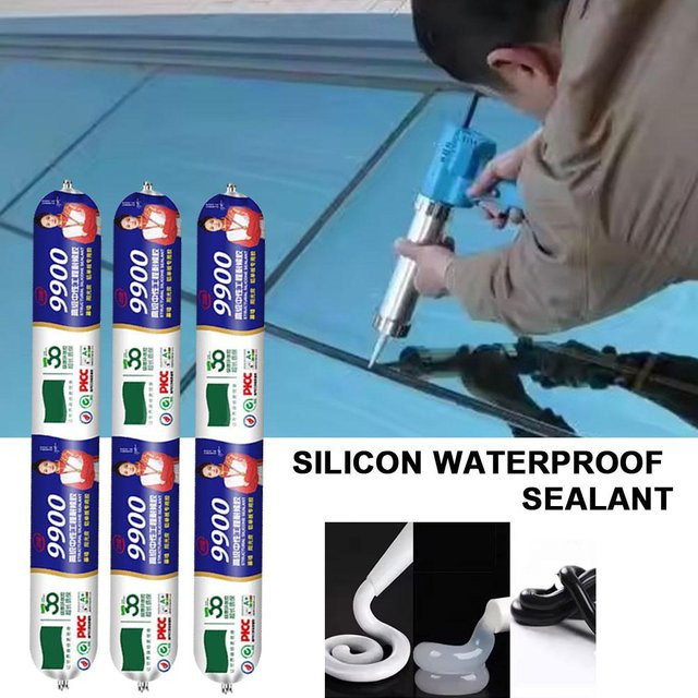 Transparentes wasserdichtes Silikondichtmittel 9900 struktureller Silikonkleber, schnell trocknend, 750 g oder 500 g - Bild 1
