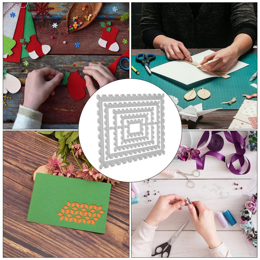 Stanzform aus Kohlenstoffstahl für Scrapbooking und DIY-Dekoration in Silber - Bild 3
