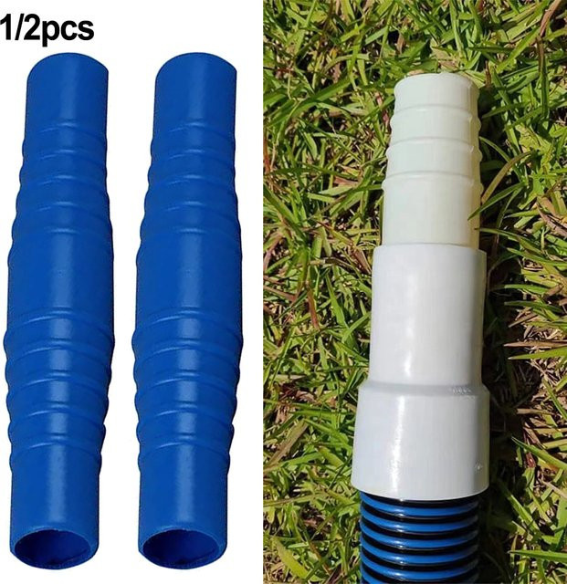 LEENKEA PVC Pool Schlauch Kupplung Adapter in Blau für 1-1/4 Zoll und 1-1/2 Zoll Filter Anschlüsse und Schwimmbad Staubsauger Reinigung Zubehör - Bild 1