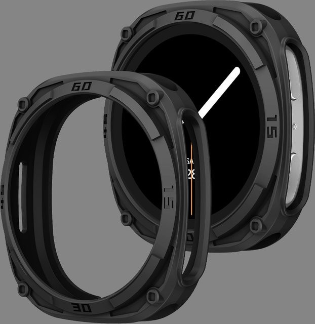 Samsung Uhrenzubehör, Schutzhülle für Galaxy Watch8, PC, Schwarz - Bild 1