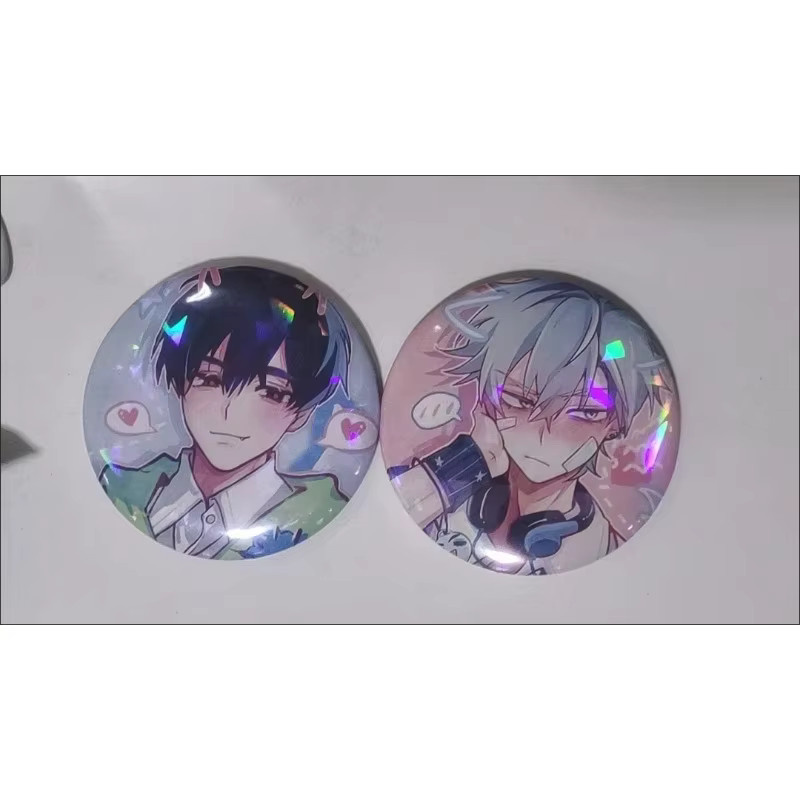 YiYuYiHua Brosche, Anime-Knopf, Bunt, Unisex - Bild 2