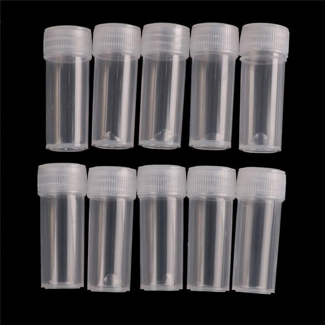 10 Stück Shenchou Probenflaschen aus Kunststoff, transparent, 5 ml - Bild 1