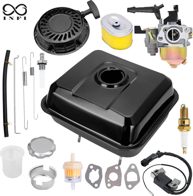 Honda All-in-One Gas-Kraftstofftank-Set in Schwarz mit Vergaser, Luft- und Kraftstofffilter sowie Starter-Baugruppe für GX160 GX200 Predator 212 cc - Bild 1