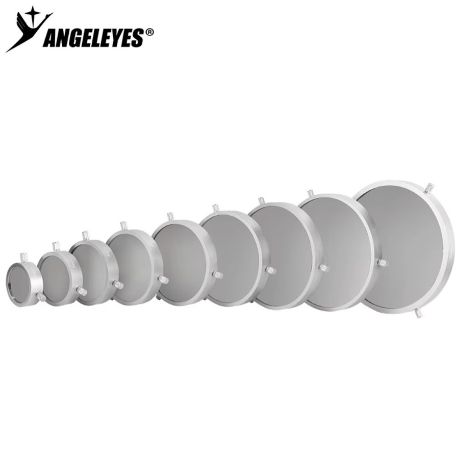 Angeleyes Metall-Pressring in Silber als Solarfilter für die Sonnenfinsternis-Beobachtung und Teleskop-Zubehör - Bild 2