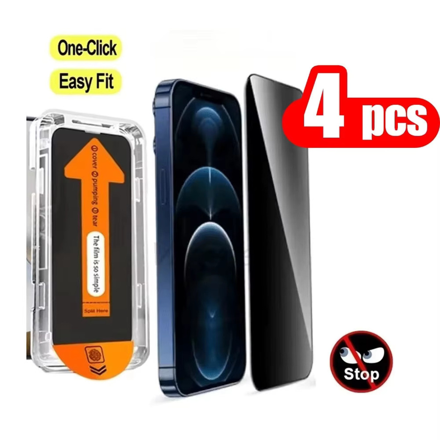 Samsung Anti-Spionage Displayschutzfolie Set aus Sichtschutzglas für Galaxy A57 A37 5G S26 S25 S24 Ultra A55 A56 A07 A06 A17 A16 transparent - Bild 2