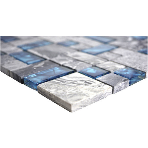 HuH Mosaik Design Wandbelag in Grau mit Steinoptik, B/L: 30 x 30 cm - Bild 2