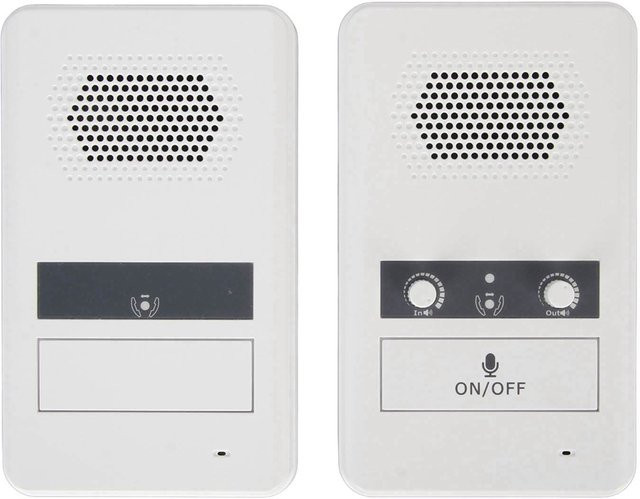 Honor Electronics Dual Way Counter Intercom Premium Lautsprecher mit empfindlichem Mikrofon und 3W Leistung in Weiß (US Plug) - Bild 1