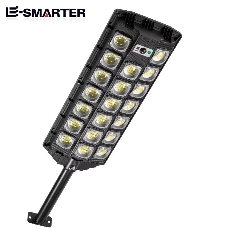 ESMARTER Solar-Bewegungsmelder-Wandlampe mit LED und 3 Beleuchtungsmodi, wasserdichte Außenleuchte für Garten und Terrasse, Schwarz - Bild 2