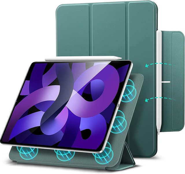 ESR Rebound Schutzhülle für Apple iPad Air 11 (2024), iPad Air (2022), iPad Air (2020) und iPad Pro 11 (2018) in Satin Grün - Bild 1
