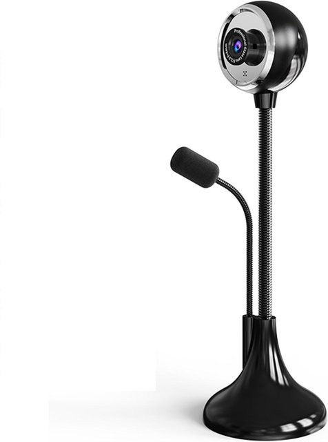 SADA A09 USB Desktop Stand-Up Kamera mit manuellem Fokus und Weitwinkel-Objektiv in Schwarz - Bild 1