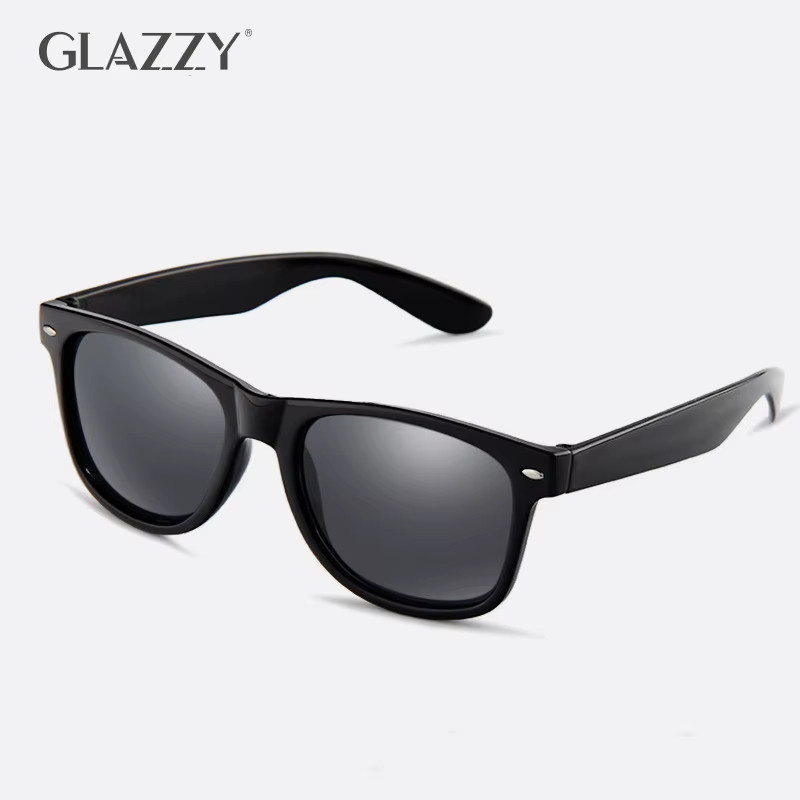 Glazzy Sonnenbrille, Herren, Vollrand, Square, Kunststoff, Schwarz - Bild 4