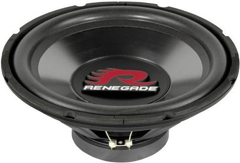 Renegade RXW124 Auto-Subwoofer passiv 600W 4 Ohm in Schwarz - Bild 1