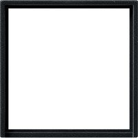 Gira Adapterrahmen mit quadratischem Ausschnitt in Schwarz, 50 x 50 mm - Bild 1