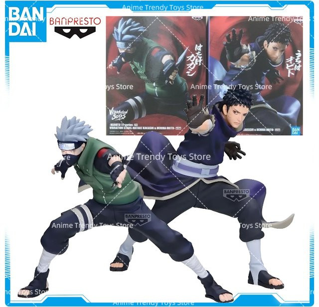 Bandai Naruto Vibration Stars Hatake Kakashi Uchiha Obito, Anime Figur, Modell Puppe - Bild 1