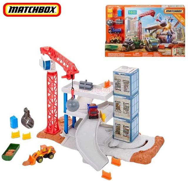Matchbox Downtown Demolition Spielset, Fahrzeugmodellauto, 10-teiliges Set - Bild 1