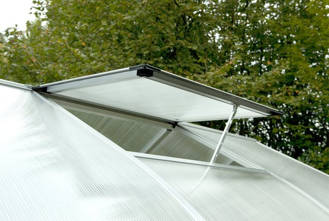 KGT Zusätzliches Dachfenster für Gewächshäuser der Modelle Rose, Orchidee, Lilie und Dahlie aus Aluminium in Moosgrün - Bild 1