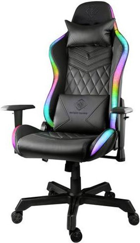 Deltaco GAM-080 Gamingstuhl aus Kunstleder mit RGB LED in Schwarz - Bild 3