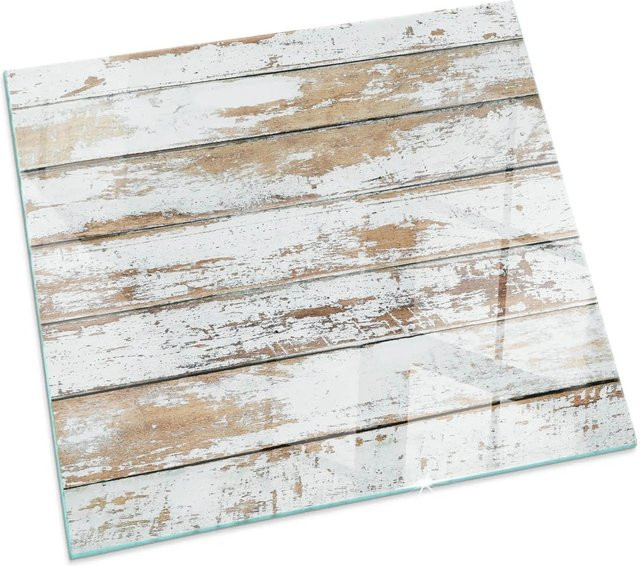 Tulup Glasplatte für Kaminöfen in Weiß, B/T: 60 x 60 cm - Bild 1