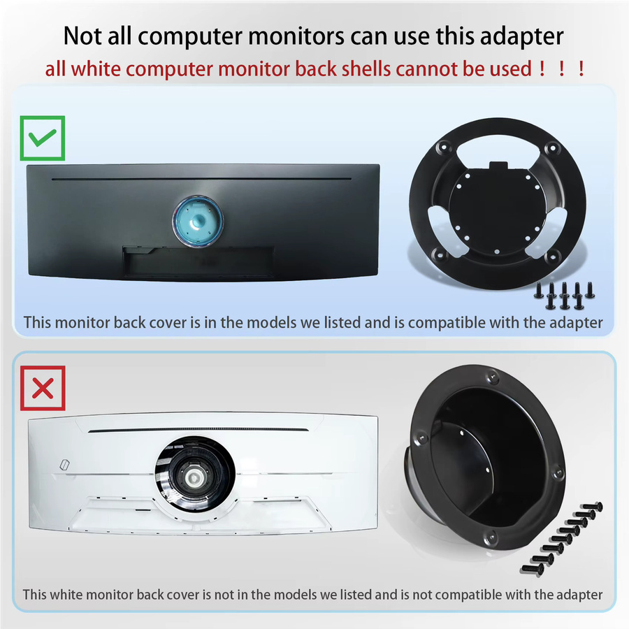 Samsung Wandhalterung für Odyssey G6 G7 Monitore als VESA-Halterungsadapter in Schwarz - Bild 4