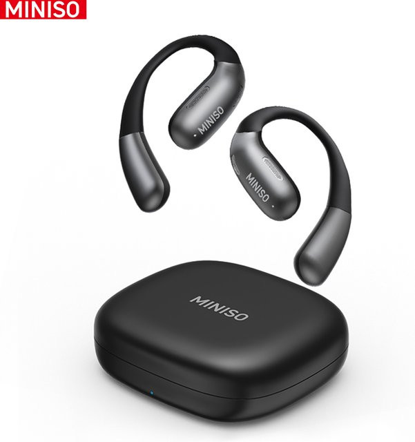 MINISO X28 kabellose Bluetooth 5.4 Kopfhörer mit KI-Übersetzer-Funktion, HiFi-Sound und IPX5 Wasserdichtigkeit in Schwarz - Bild 1