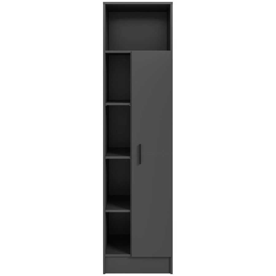Mehrzweckschrank Free von xonox.home in Anthrazit mit mattem Finish, B/H/T: 50 x 195 x 68 cm - Bild 3