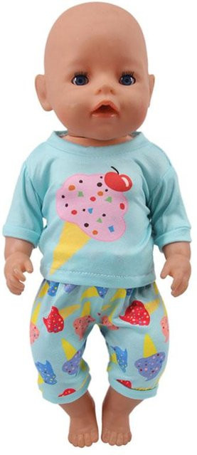 Tier-Pyjamaanzug, 2-teiliges Set, Puppenkleidung Zubehör, ab 7 Jahren - Bild 1