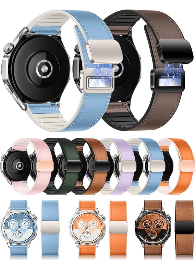Xiaomi Uhrenarmband, Silikon, Leder, Magnetarmband, Unisex - Bild 5