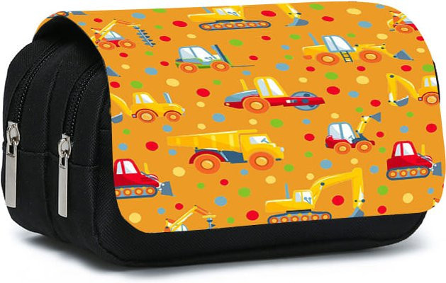 Fancy Style Studio Doppellagiges Klapp-Federmäppchen Cartoon Auto Serie in Multicolour - Bild 1